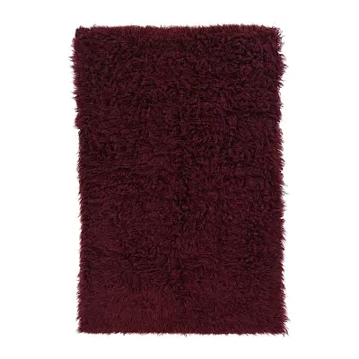 Linon Flokati Solid Woven Rectangular Runner