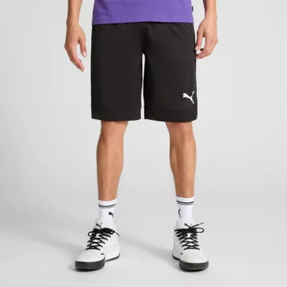 PUMA 10 Inch Mens Mid Rise Basketball Short