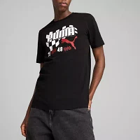 PUMA Mens Crew Neck Short Sleeve Regular Fit Americana Graphic T-Shirt