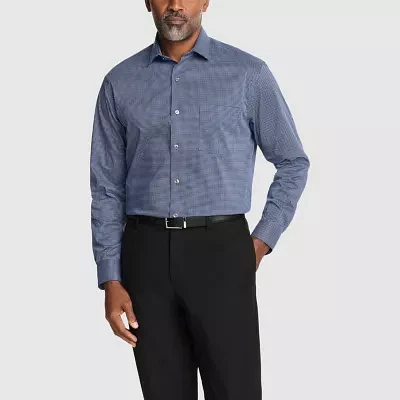 Van Heusen Mens Regular Fit Stretch Fabric Wrinkle Free Long Sleeve Dress Shirt
