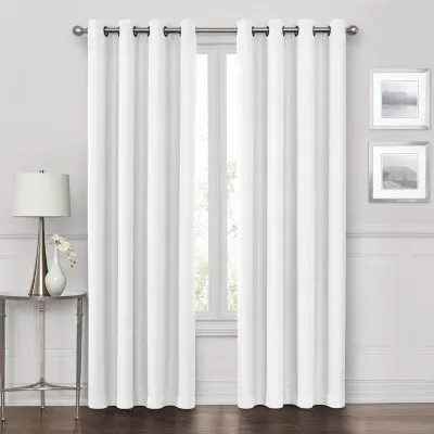 Max Blackout Prescott Grommet Top 100% Single Curtain Panels