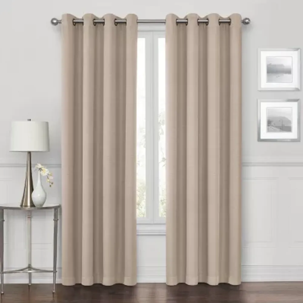 Max Blackout Prescott 100% Grommet Top Single Curtain Panel