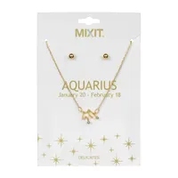 Bijoux Bar Zodiac Constellation 2-pc. 16 Inch Pendant Necklace