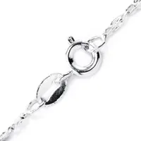 Silver Reflections Pure Silver Over Brass 18 Inch Link Chain Necklace