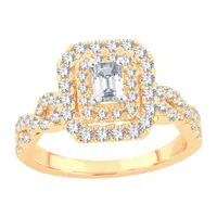 (H-I / I1) Womens 1 CT. T.W. Lab Grown White Diamond 10K Gold Engagement Ring