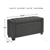 Signature Design by Ashley® Cortwell Collection Tufted Storage Bench