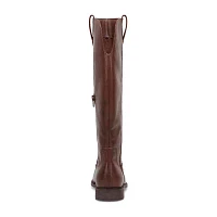 Frye and Co. Womens Giovanna Stacked Heel Riding Boots