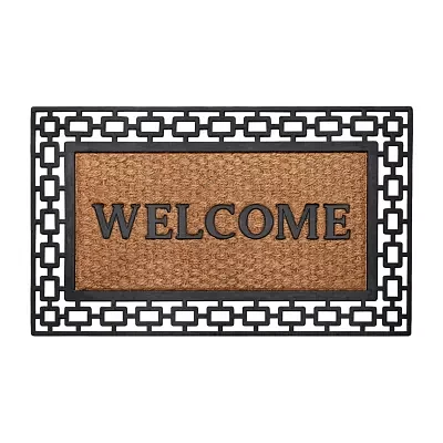 Achim Wrought Iron Welcome Coir 18"X30" Doormat