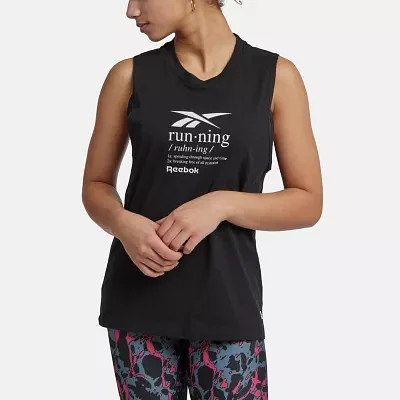 Reebok Womens Crew Neck Sleeveless Tank Top