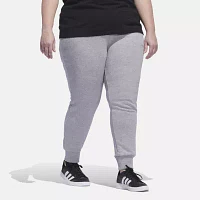 adidas French Terry Logo Cuffed Pants (Plus Size)