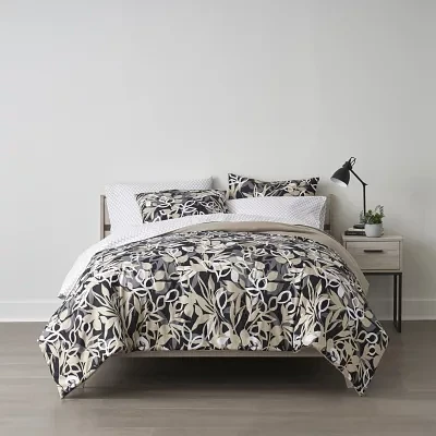 Home Expressions Casey Leaves Complete Bedding Set with Sheets