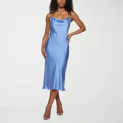 B. Smart Womens Sleeveless Midi Slip Dress Juniors