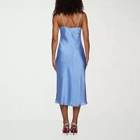 B. Smart Womens Sleeveless Midi Slip Dress Juniors