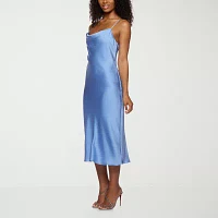 B. Smart Womens Sleeveless Midi Slip Dress Juniors