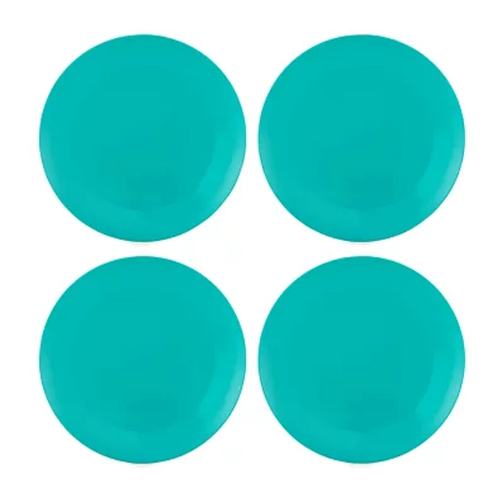 Turquoise Sun 4-pc. Melamine Dinner Plate
