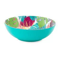 Turquoise Sun Leaf 4-pc. Melamine Pasta Bowl