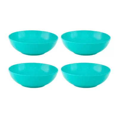 Turquoise Sun 4-pc. Melamine Pasta Bowl