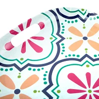Turquoise Sun 19 Medallion With Handles Serving Platter