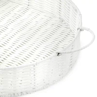 Turquoise Sun White Oval Serving Trays
