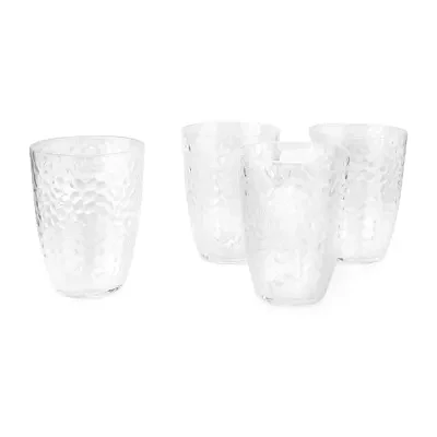 Turquoise Sun 16oz Clear Tumbler Glass