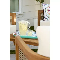 Turquoise Sun 24oz Clear Tumbler Glass