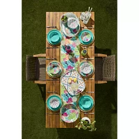 Turquoise Sun Leaf Print Table Runners