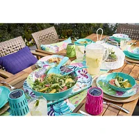 Turquoise Sun Leaf Print Table Runners