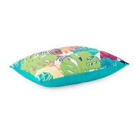 Turquoise Sun Multileaf Rectangular Throw Pillows