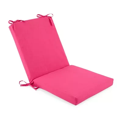 Turquoise Sun Solid Pink Patio Chair Cushions