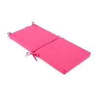 Turquoise Sun Solid Pink Patio Chair Cushions