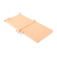 Turquoise Sun Solid Peach Patio Chair Cushions