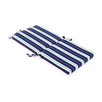 Turquoise Sun Printed Ink Stripe Patio Chair Cushions