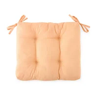 Turquoise Sun Solid Peach Fuzz Patio Seat Cushions