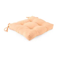 Turquoise Sun Solid Peach Fuzz Patio Seat Cushions