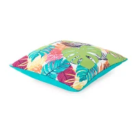 Turquoise Sun Printed Leaf Print Patio Chair Cushions