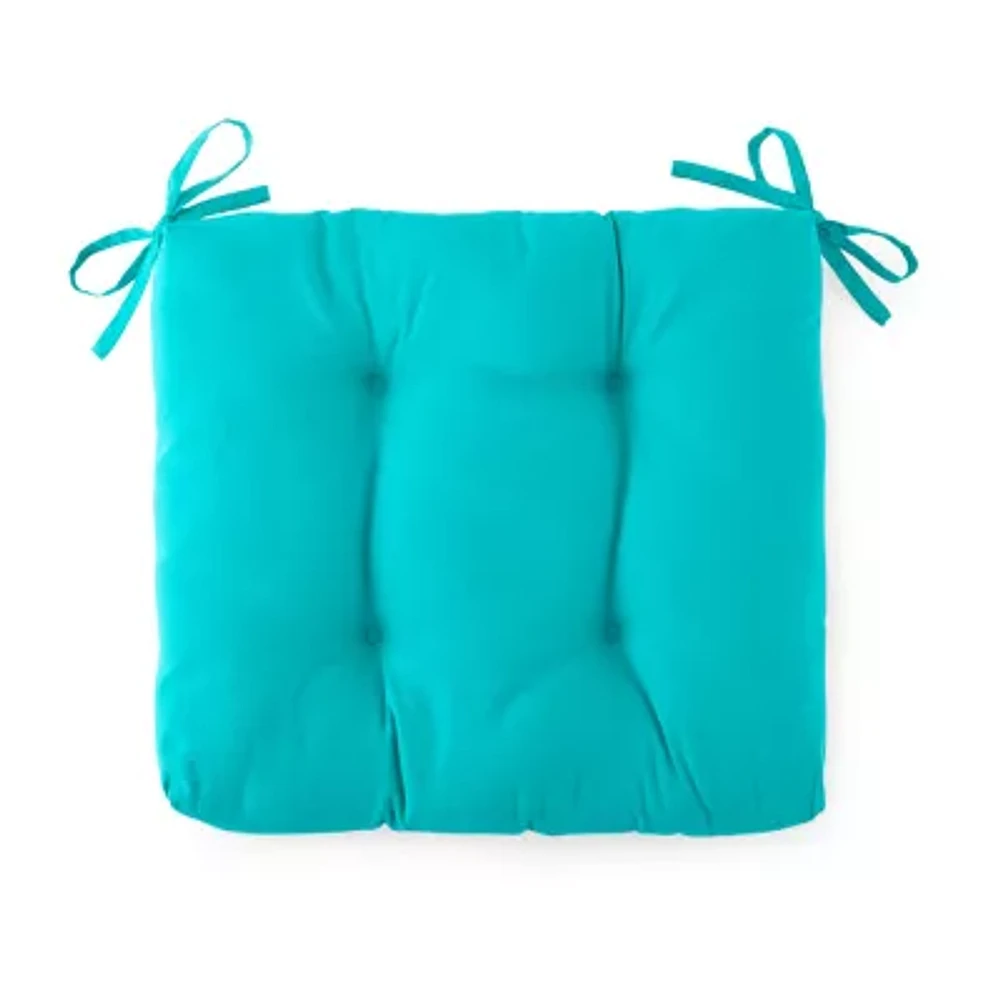 Turquoise Sun Solid Patio Seat Cushions