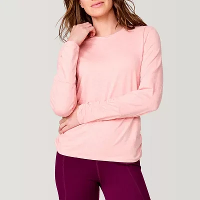 Free Country Womens Crew Neck Long Sleeve T-Shirt