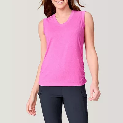Free Country Womens V Neck Sleeveless Tank Top