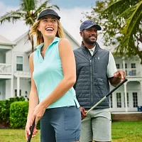 Free Country Womens Sleeveless Polo Shirt