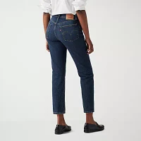 Levi's Womens High Rise 501 Crop Straight Leg Jean