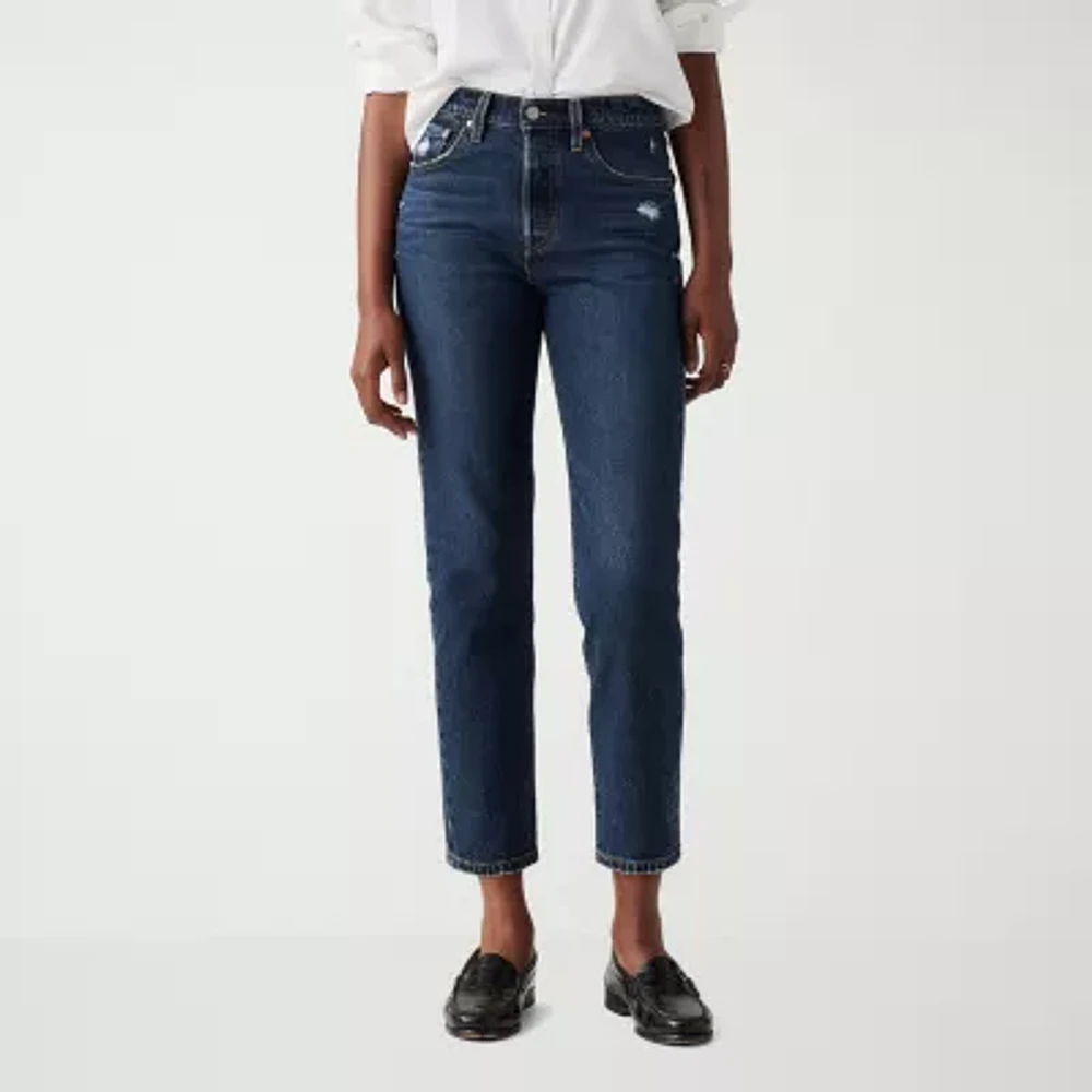 Levi's Womens High Rise 501 Crop Straight Leg Jean