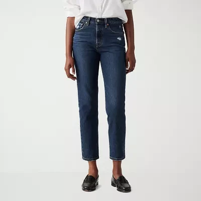 Levi's Womens High Rise 501 Crop Straight Leg Jean