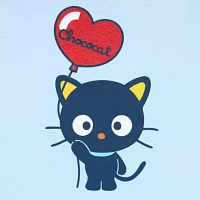Juniors Chococat Friend Of The Month Boyfriend Tee Womens Crew Neck Short Sleeve Hello Kitty Graphic T-Shirt