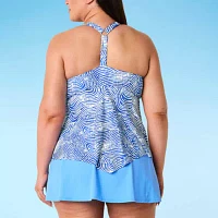 Sonnet Shores Abstract Tankini Swimsuit Top-Plus