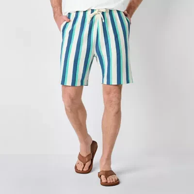 St. John's Bay French Terry 8" Mens Pull-On Short