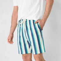St. John's Bay French Terry 8" Mens Pull-On Short