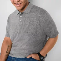 Arizona Big and Tall Mens Classic Fit Short Sleeve Polo Shirt