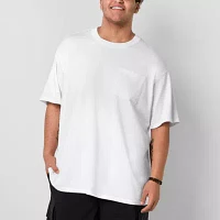 Arizona Big and Tall Mens Crew Neck Short Sleeve Pocket T-Shirt