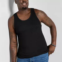 Arizona Big and Tall Mens Round Neck Sleeveless Tank Top