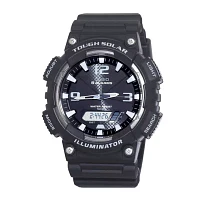 Casio Mens Black Strap Watch Aqs810w-1avcf